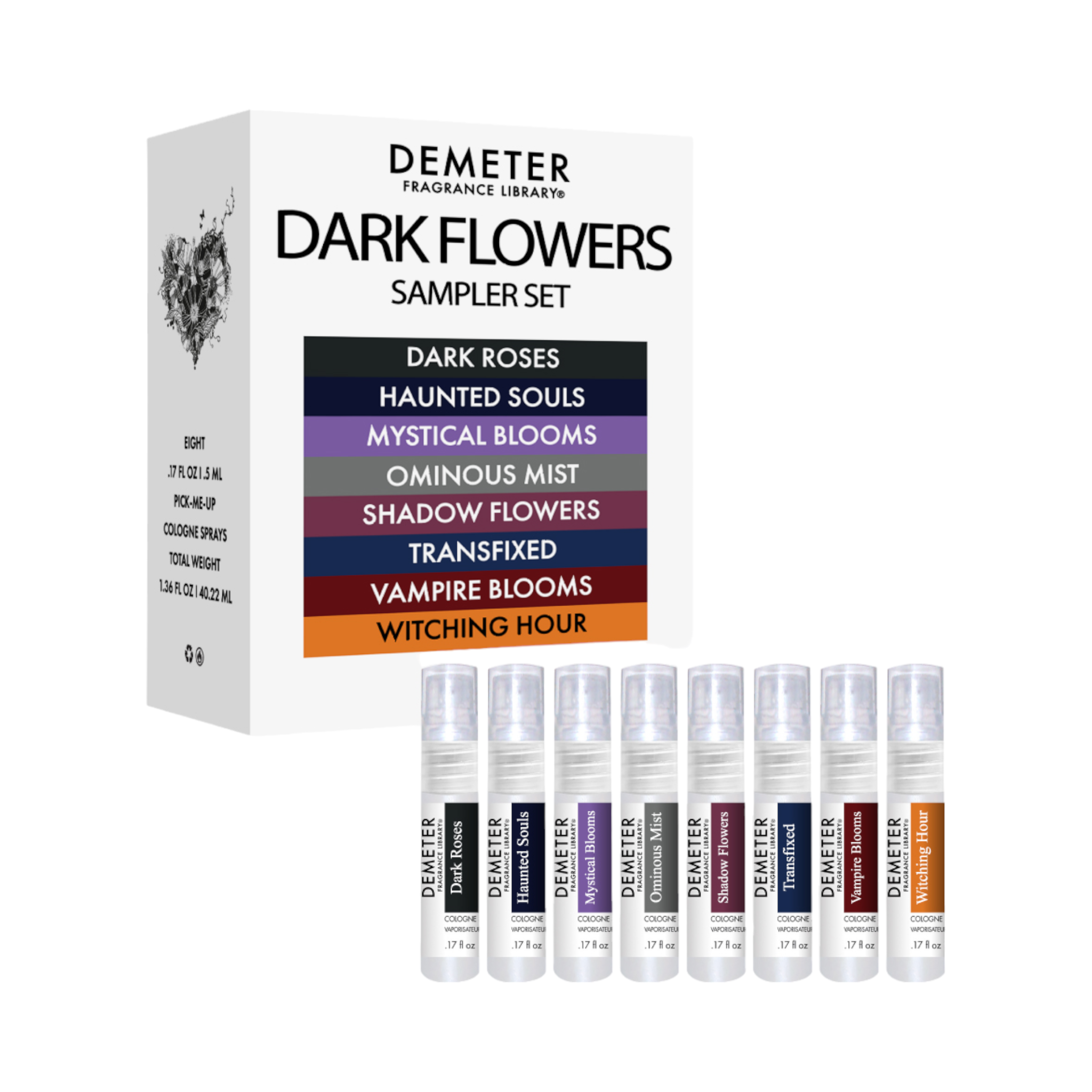 Dark Flowers Sampler Set – Demeter Fragrance Library Dark Flowers Sampler Set – Demeter Fragrance Library